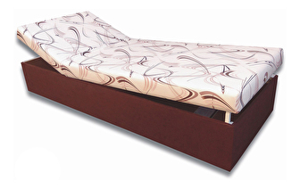 Jednolôžková posteľ (váľanda) 80 cm Darcy (Tmavohnedá 40 + Sand 10) *výpredaj