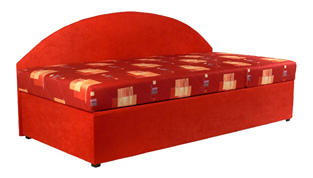 Jednolôžková posteľ (váľanda) 90 cm Kacy (s molitanovým matracom) (P)