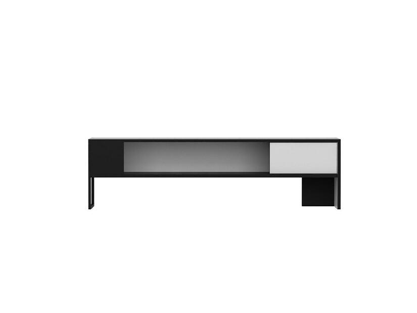 TV stolík/skrinka Bumemu 2 (biela + čierna) 