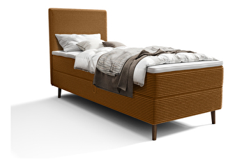 Jednolôžková posteľ 80 cm Napoli Bonell (karamelová) (s roštom, bez úl. priestoru)