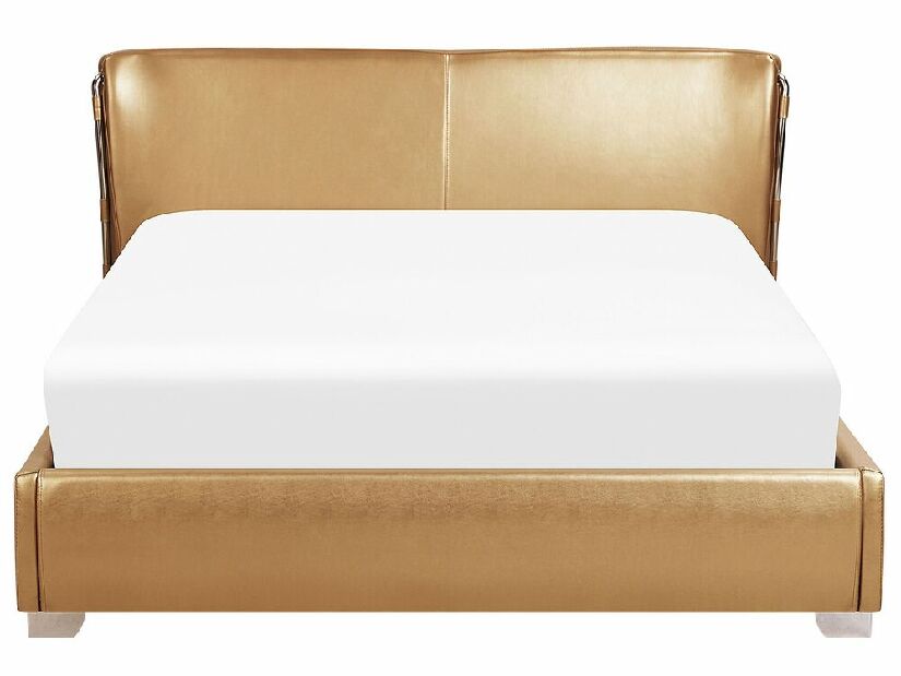 Manželská vodná posteľ 180 cm Pariz (zlatá)