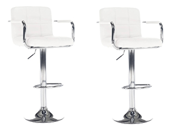 Set 2 ks. barových stoličiek Lerra 2 (biela) *výpredaj