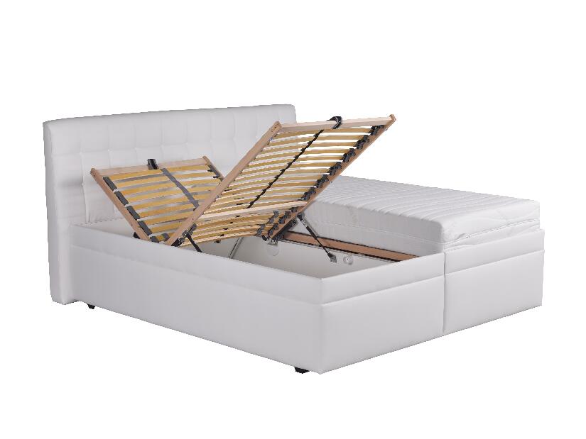 Manželská posteľ 160 cm Blanár Monaco (biela) (s roštom)