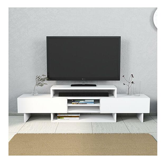 TV stolík/skrinka Lisuku (biela) 
