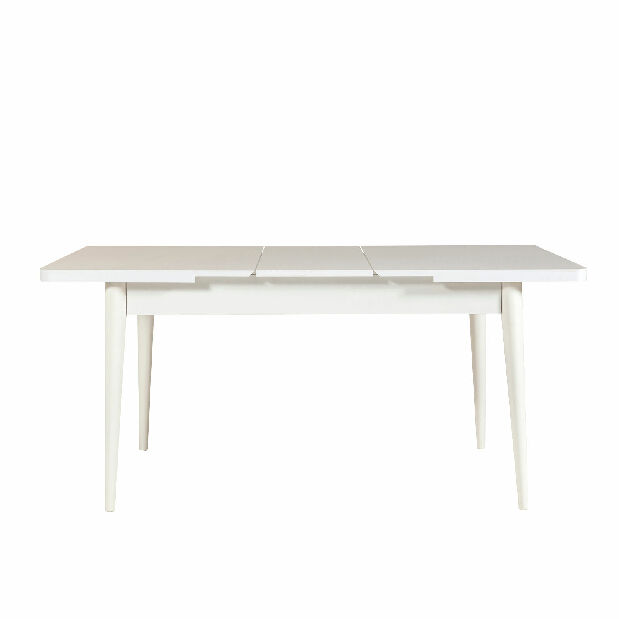 Rozkladací jedálenský stôl s 2 stoličkami a 2 lavicami Vlasta (biela + antracit)