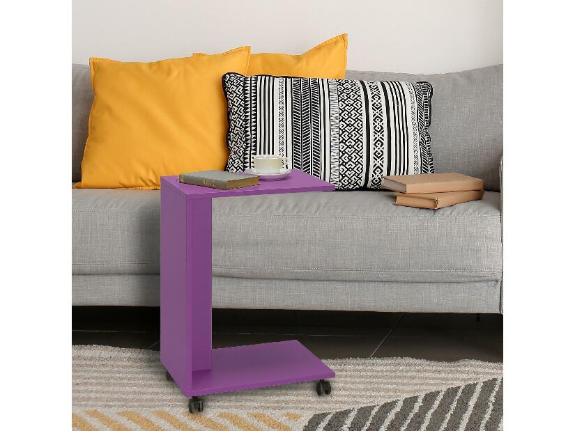 Príručný stolík Losuku 1 (fialová) 