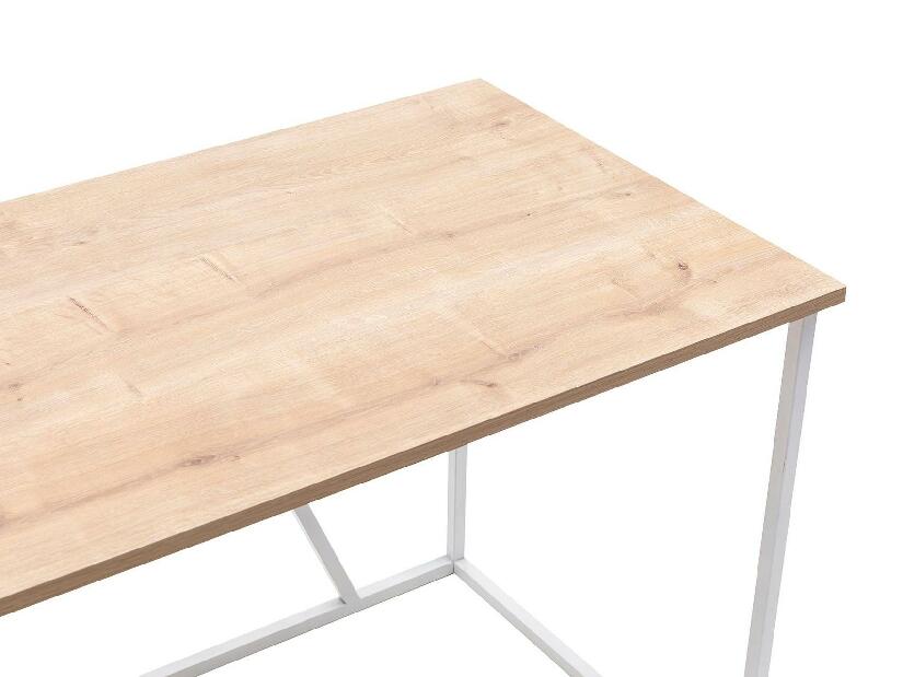 Písací stôl Nidupe 6 (dub zafírový + biela) 