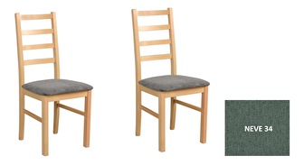 Jedálenská stolička (2 ks) Nova (dub sonoma + neve 34) *výpredaj