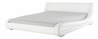 Manželská vodná posteľ 160 cm Anais (biela) (s roštom a matracom)