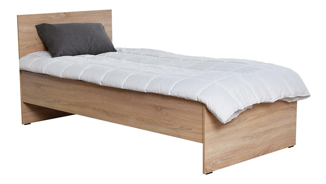 Jednolôžková posteľ 90 cm Vobima 1 (dub sonoma) (s roštom)