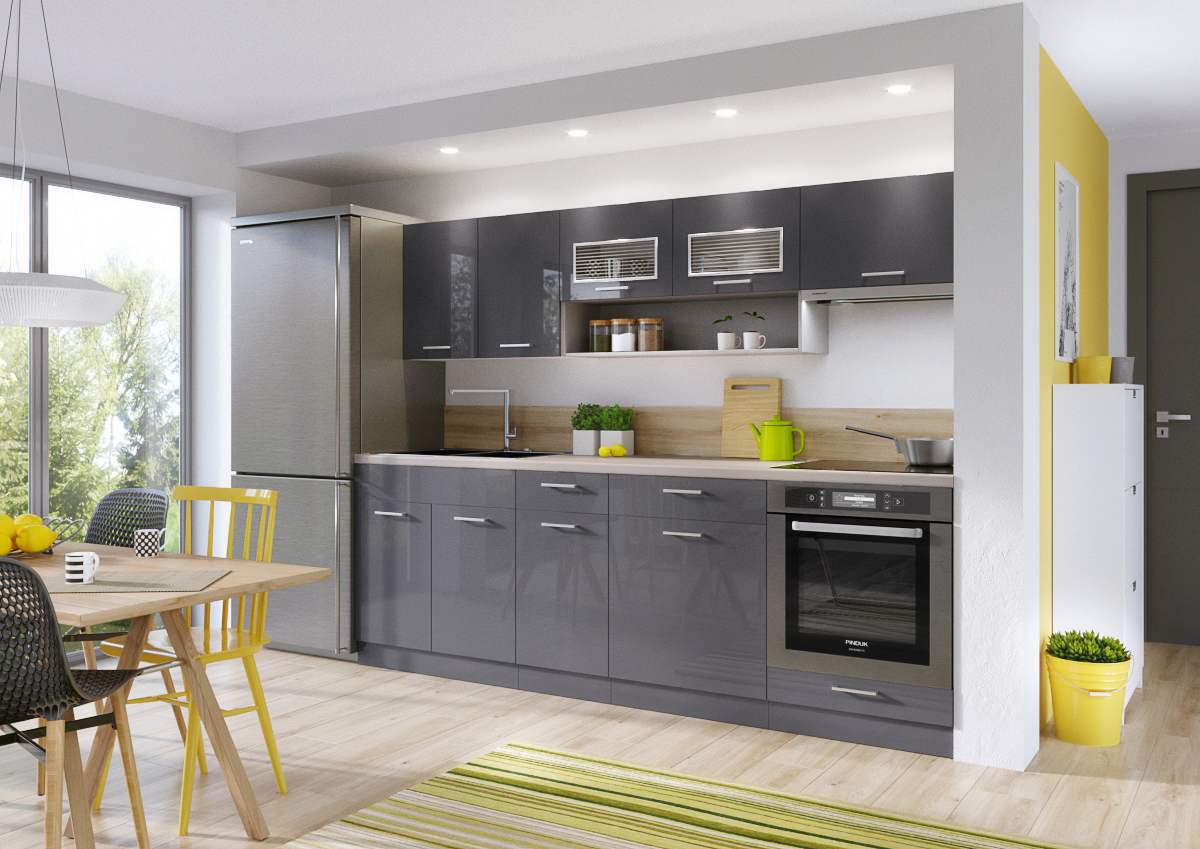 Kitchen Grey Glossy