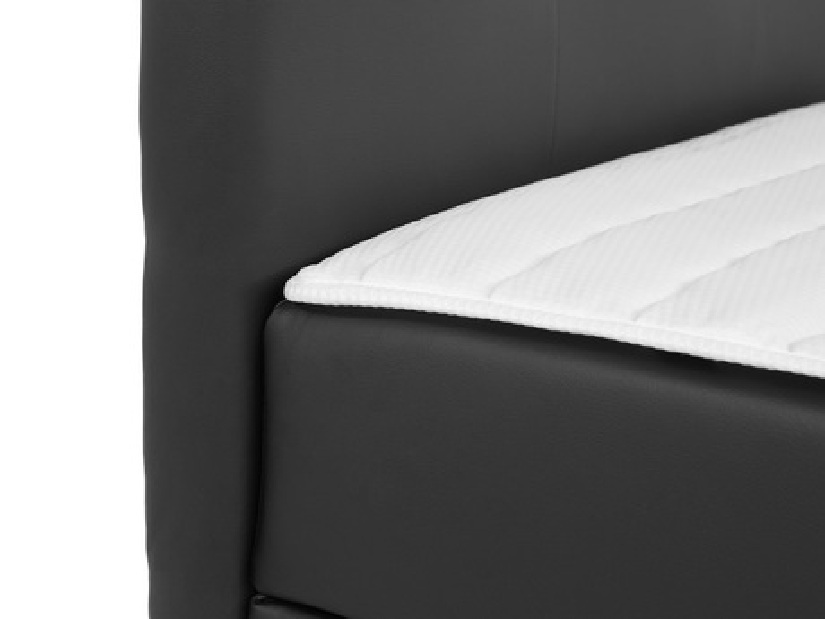 Kontinentálna posteľ 140 cm Mirjan Cinara (ekokoža soft 011 (čierna)