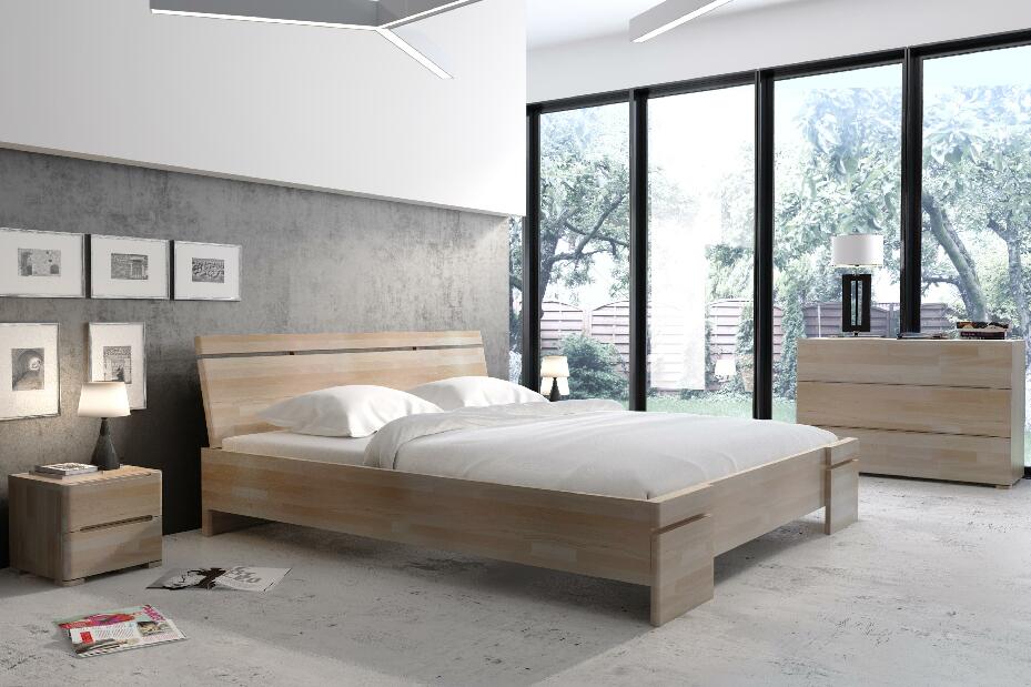 Manželská posteľ 200 cm Naturlig Bavergen Maxi (buk) (s roštom)