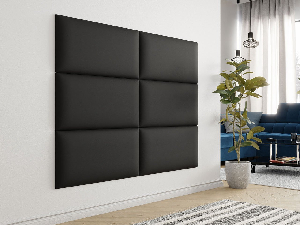 Čalúnený nástenný panel Mirjan Pazara 84x42 (ekokoža soft 11 (čierna)
