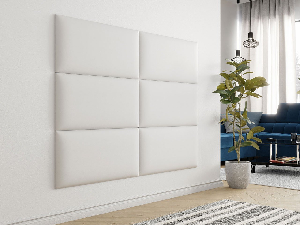 Čalúnený nástenný panel Mirjan Pazara 84x42 (ekokoža soft 17 (biela)