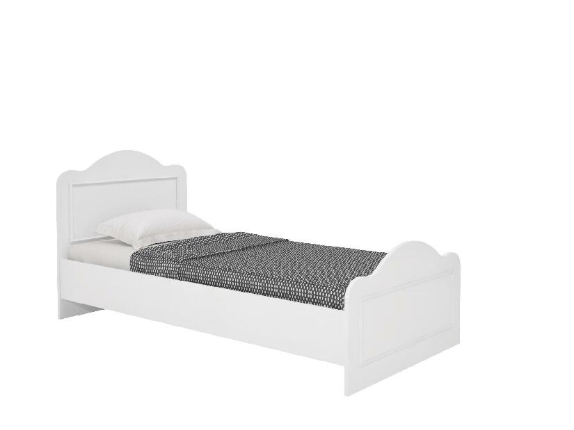 Jednolôžková posteľ 90 cm Lalipe (biela) (s roštom)