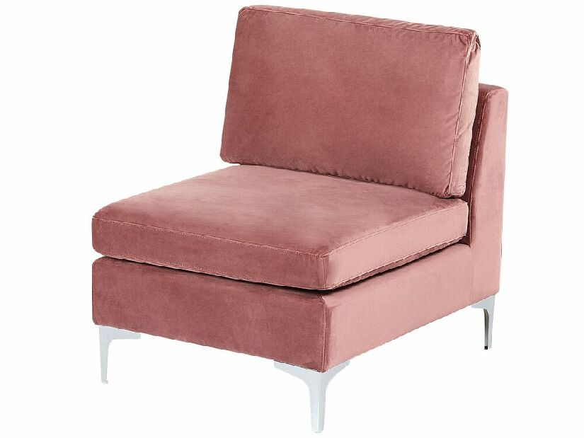 Rohová sedacia súprava s taburetkou Eldridge (ružová) (L)