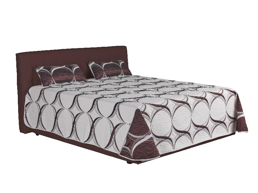 Manželská posteľ 160 cm Blanár Monaco (hnedá) (s roštom)