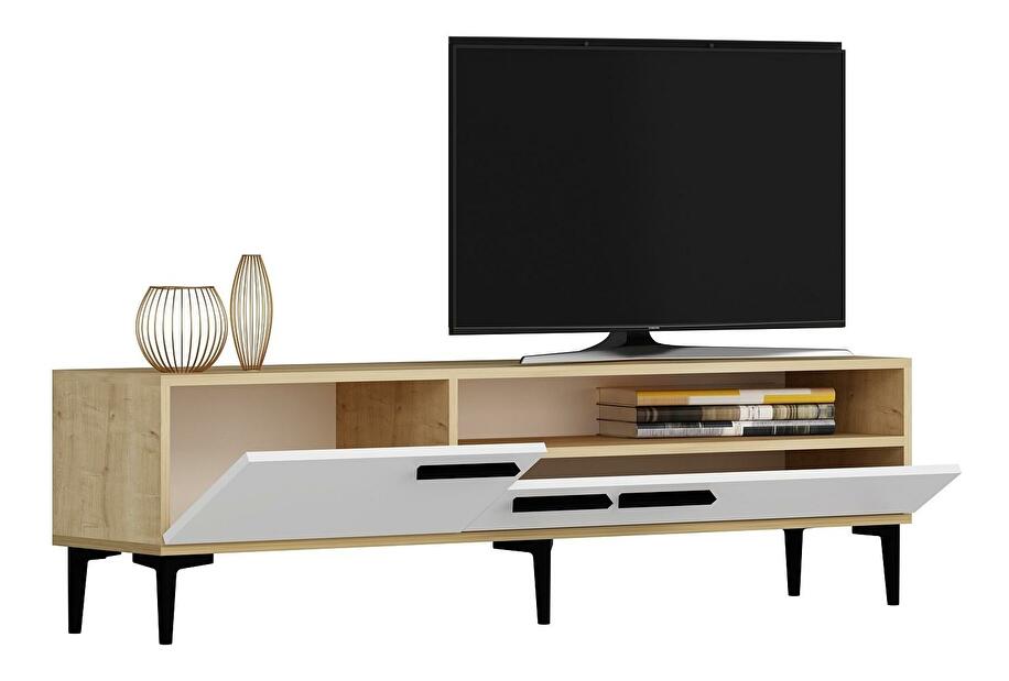 TV stolík/skrinka Sepada 1 (dub + biela) 