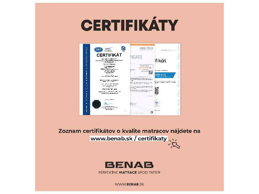 Penový matrac Benab Hekaté Premium S2 200x160 cm (T3)