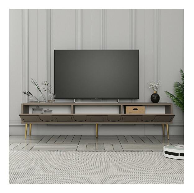 TV stolík/skrinka Bipemu 3 (atlas + zlatá) 