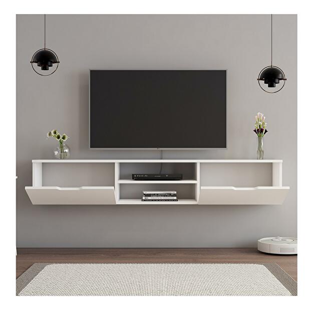 TV stolík/skrinka Lenive 2 (biela) 