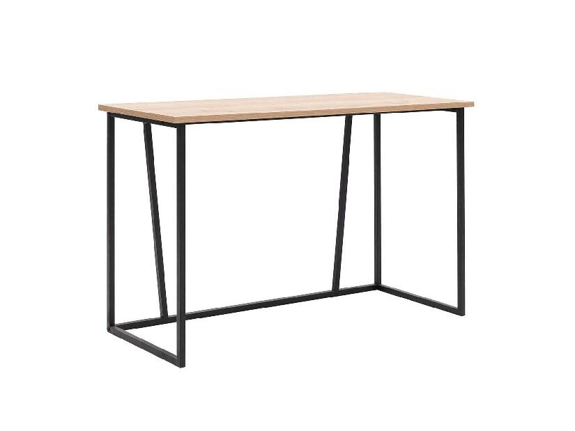 Písací stôl Nidupe 5 (dub zafírový + čierna) 