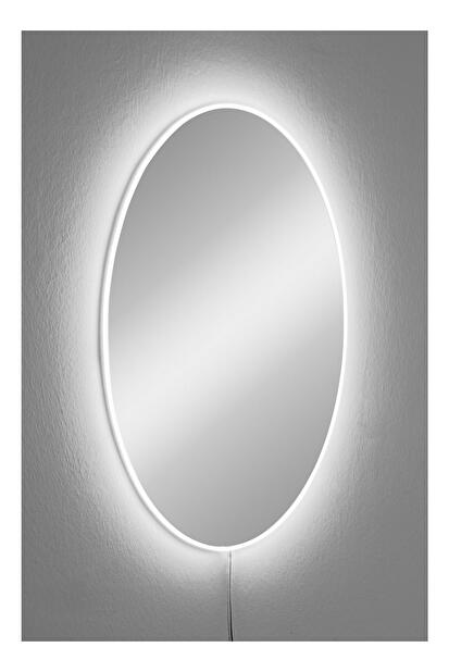 Zrkadlo Nubuki (biela) (s osvetlením)