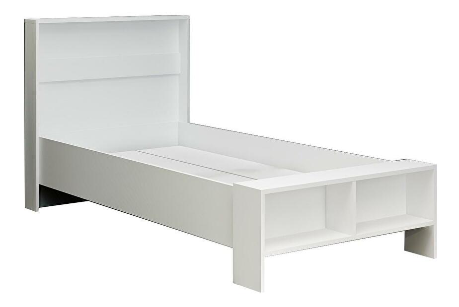 Jednolôžková posteľ 100 cm Lopope (biela) (s roštom)