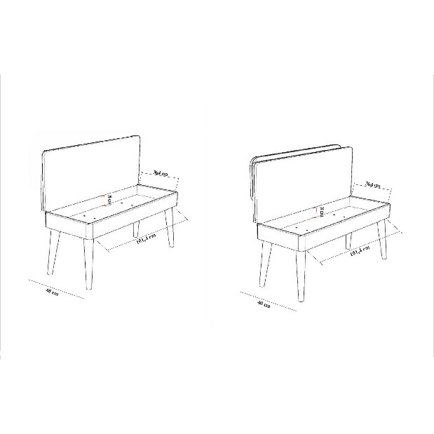 Rozkladací jedálenský stôl s 2 stoličkami a 2 lavicami Vlasta (biela + tmavomodrá)
