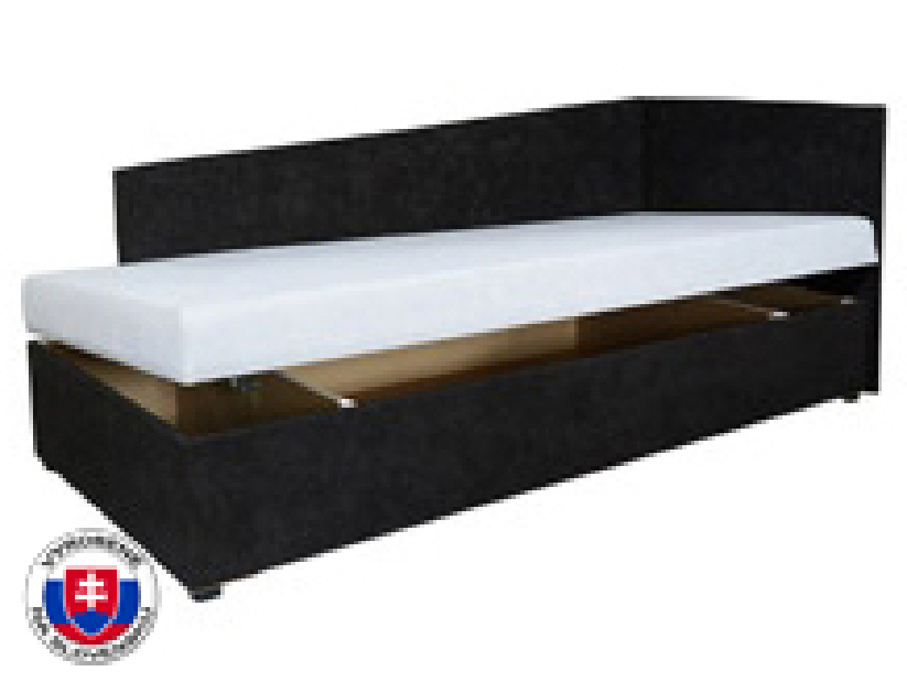 Jednolôžková posteľ (váľanda) 80 cm Eda 4 Lux (so sendvičovým matracom) (P)