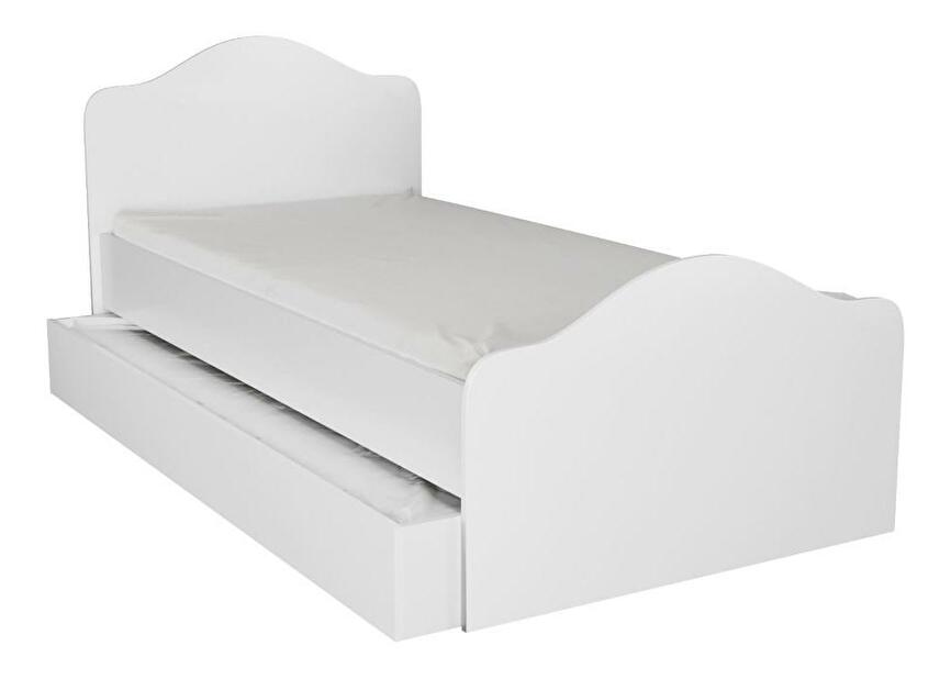 Jednolôžková posteľ 90 cm Sabese 4 (biela) (s roštom)