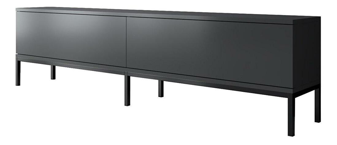 TV stolík/skrinka Vibubi 2 (antracit + čierna) 