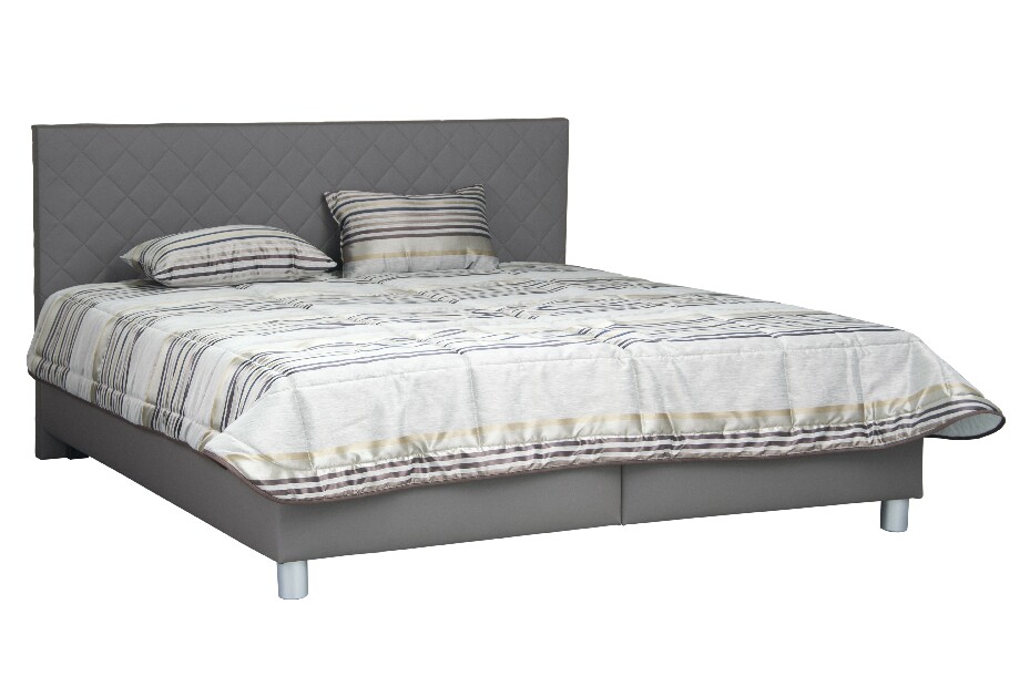 Manželská posteľ 180 cm Blanár Reflex (sivá) (s roštom a matracom IVANA PLUS)
