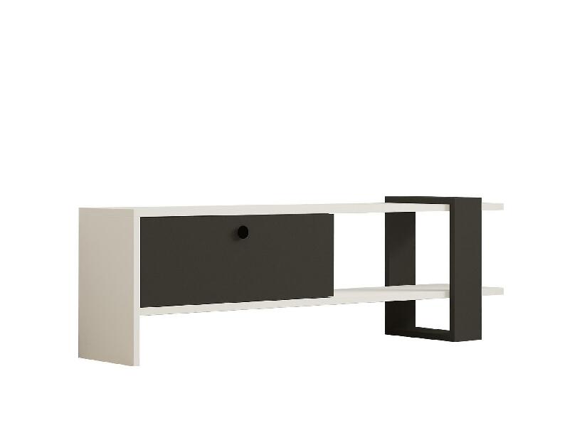 TV stolík/skrinka Balodu 1 (antracit + biela) 