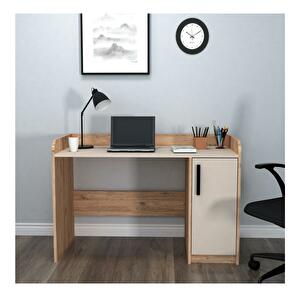 Písací stolík Poleso 3 (borovica atlantická + béžová) 
