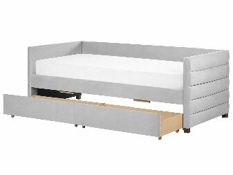 Jednolôžková posteľ 200 x 90 cm Marza (sivá)