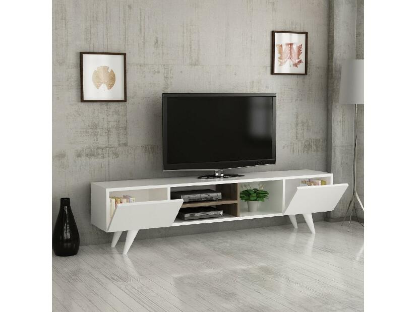 TV stolík/skrinka Bekupu (biela) 