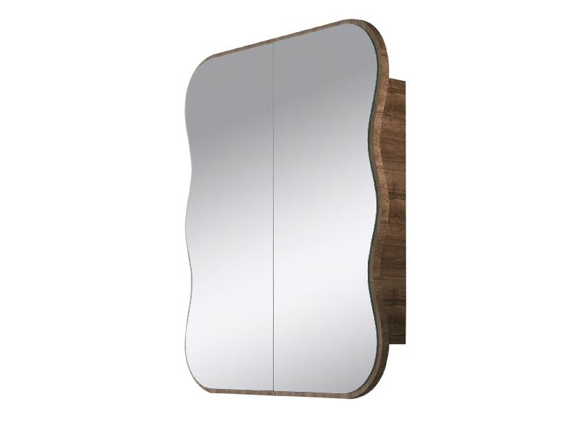 Kúpeľňová skrinka Kasusu (orech) (so zrkadlom)