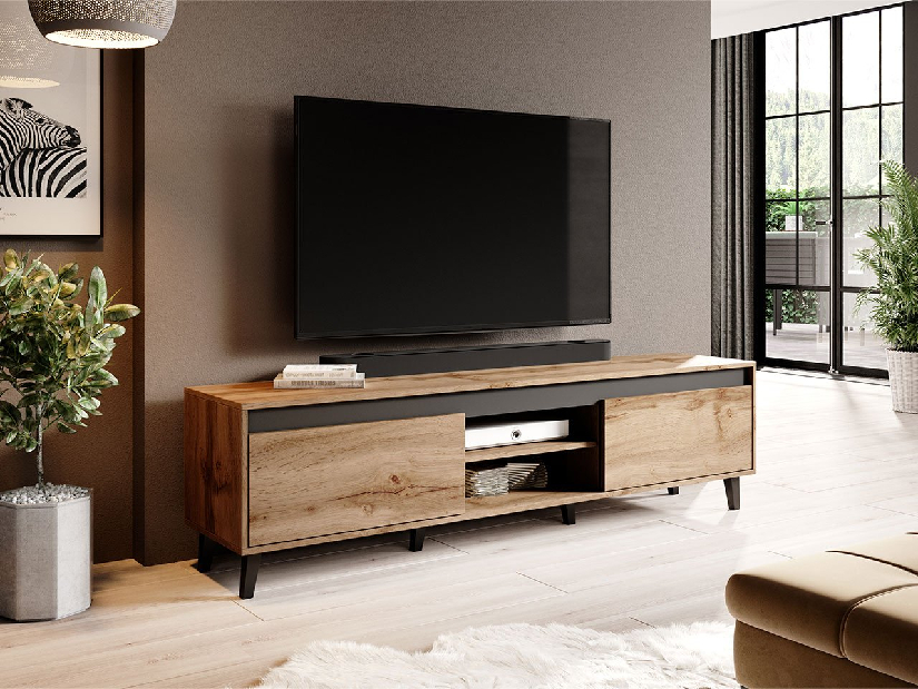 TV skrinka/stolík Evrona II (wotan + wotan + antracit)