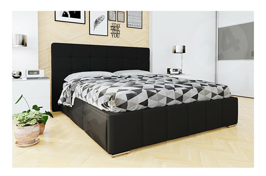 Manželská posteľ 140 cm Mirjan Kendrick (ekokoža Soft 011)