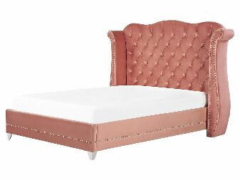 Manželská posteľ 160 cm Aidan (ružová) (s roštom)