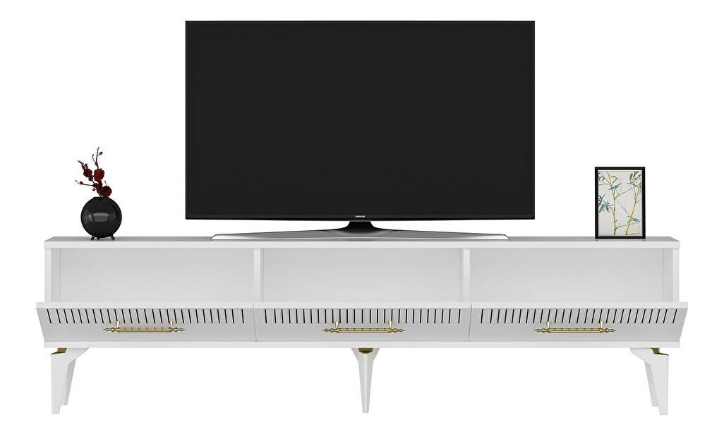 TV stolík/skrinka Benuva 2 (biela) 