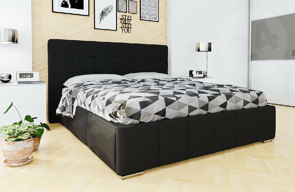 Manželská posteľ 180 cm Mirjan Kendrick (ekokoža Soft 011)