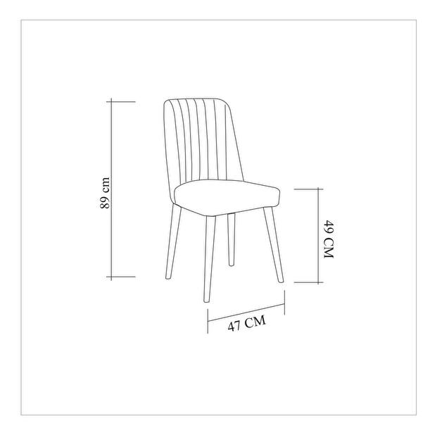 Jedálenská stolička Nitesu 1 (borovica atlantická + antracit) 