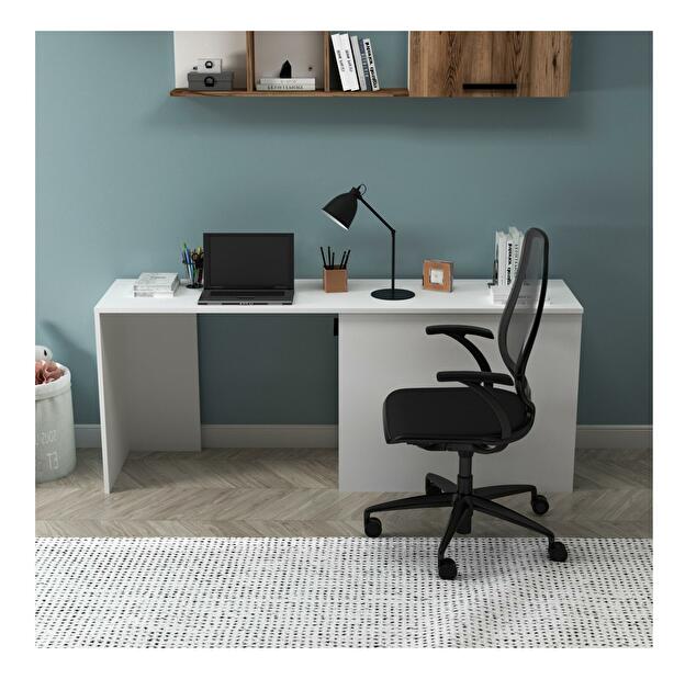 PC stolík Levipo 3 (orech svetlý + biela) 