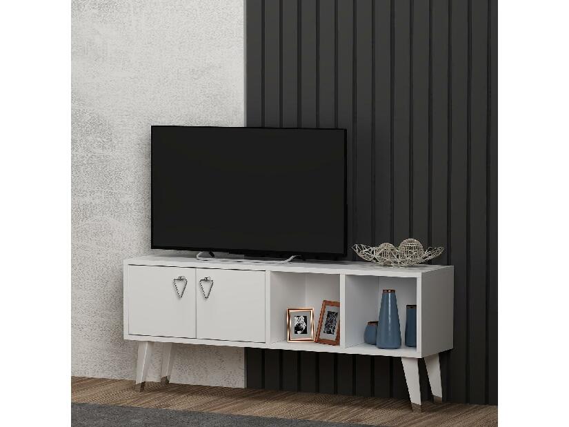 TV stolík/skrinka Bikune (biela) 