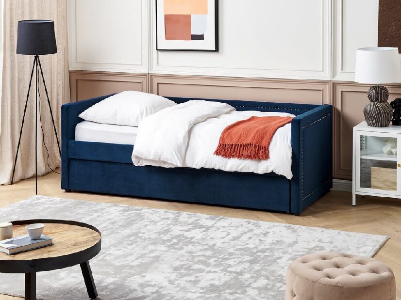 Jednolôžková posteľ 200 x 90 cm Mimza (modrá)