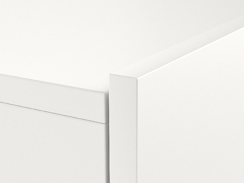 TV stolík/skrinka Savanna 160 (biela matná + sivý lesk) (s osvetlením) *výpredaj