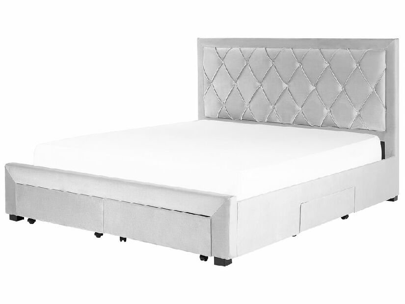 Manželská posteľ 180 cm Levi (sivá)